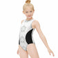Girls' Geometric Star Zip-Back One-Piece Swimsuit
