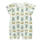 Cute Bunny & Moon Short Sleeve Baby Bodysuit | 180gsm