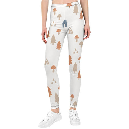 Girls' Woodland Print Yoga Leggings