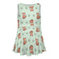Cute Fox Print Girls Tank Dress | Custom All-Over Print