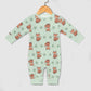 Cute Fox Print Long Sleeve Baby Romper | 180gsm