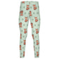 Girls Cute Fox Print Yoga Leggings