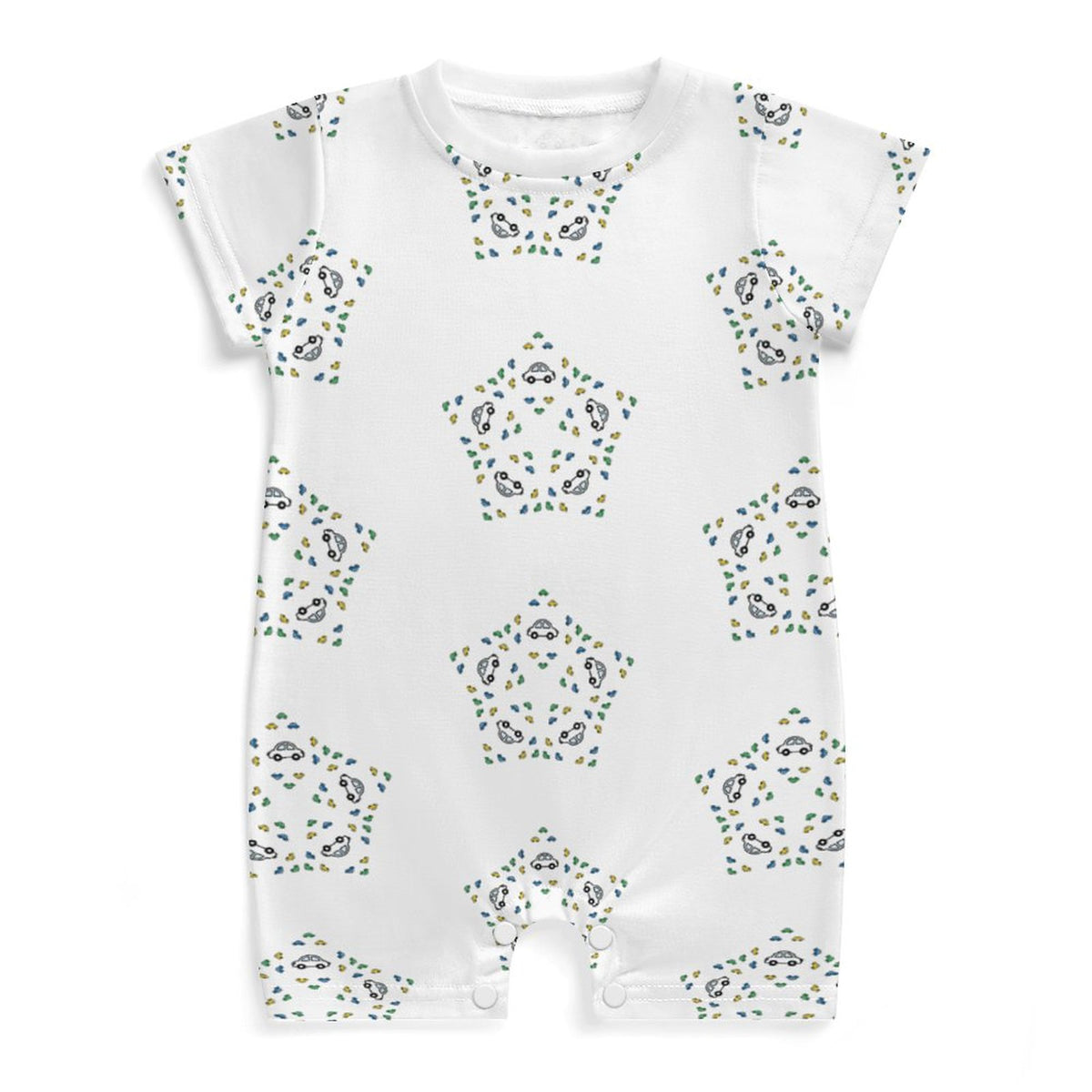 Baby Geometric Star Short Sleeve Romper