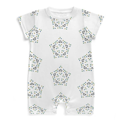 Baby Geometric Star Short Sleeve Romper