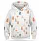 230GSM White Forest Pattern Kids' Pullover Hoodie