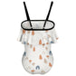 Cute Woodland Cabin Off-Shoulder Swimsuit for Girls