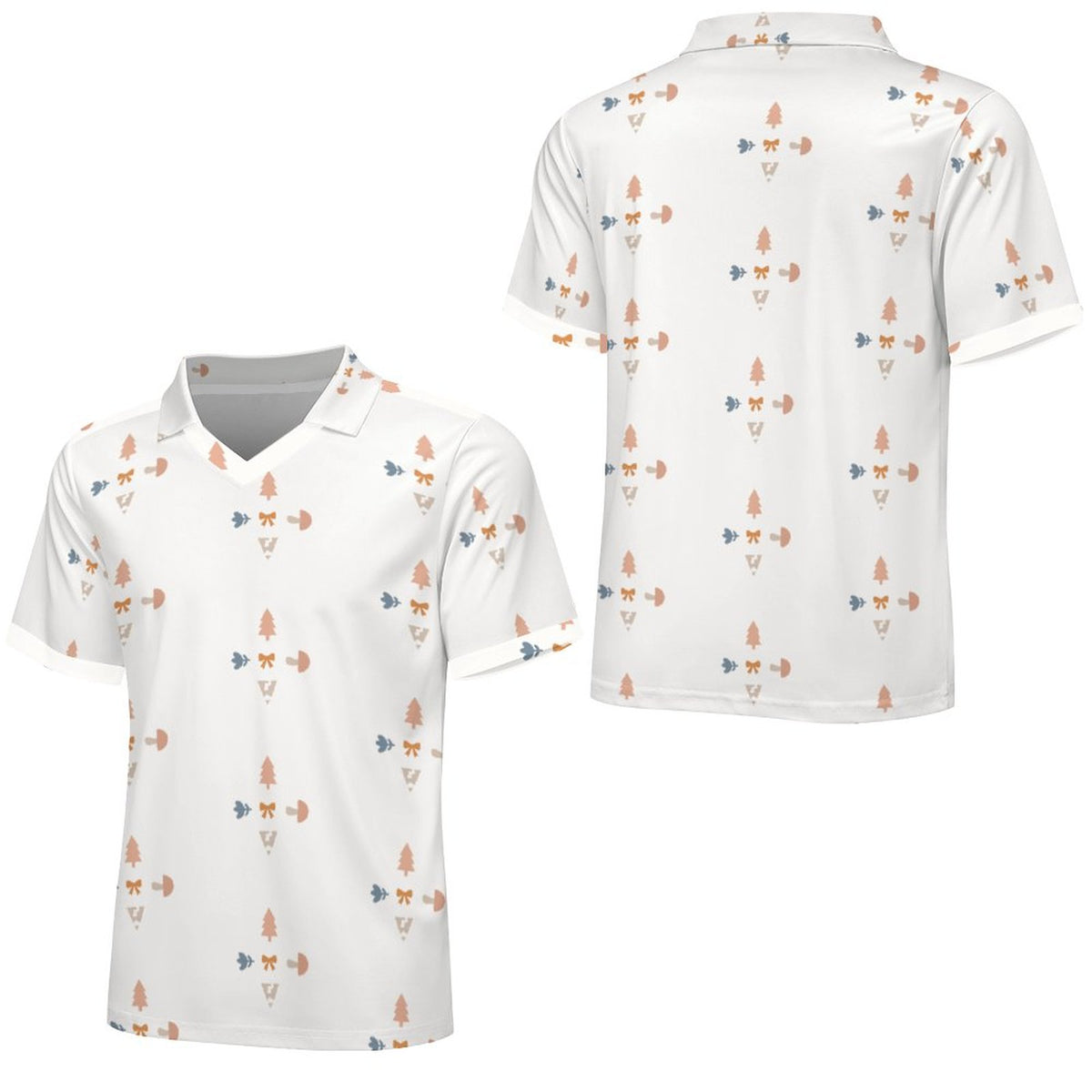 160GSM White Geometric Patterned Youth Soccer Shir