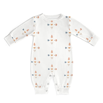 180GSM Baby Geometric Long Sleeve Romper
