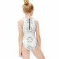 Girls' Geometric Star Zip-Back One-Piece Swimsuit