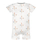 Baby Geometric Print Short Sleeve Cotton Romper