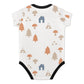 Baby White Forest Pattern Cotton Bodysuit