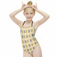 Cute Teddy Bear Halter Girls Swimsuit | One-Piece AOP