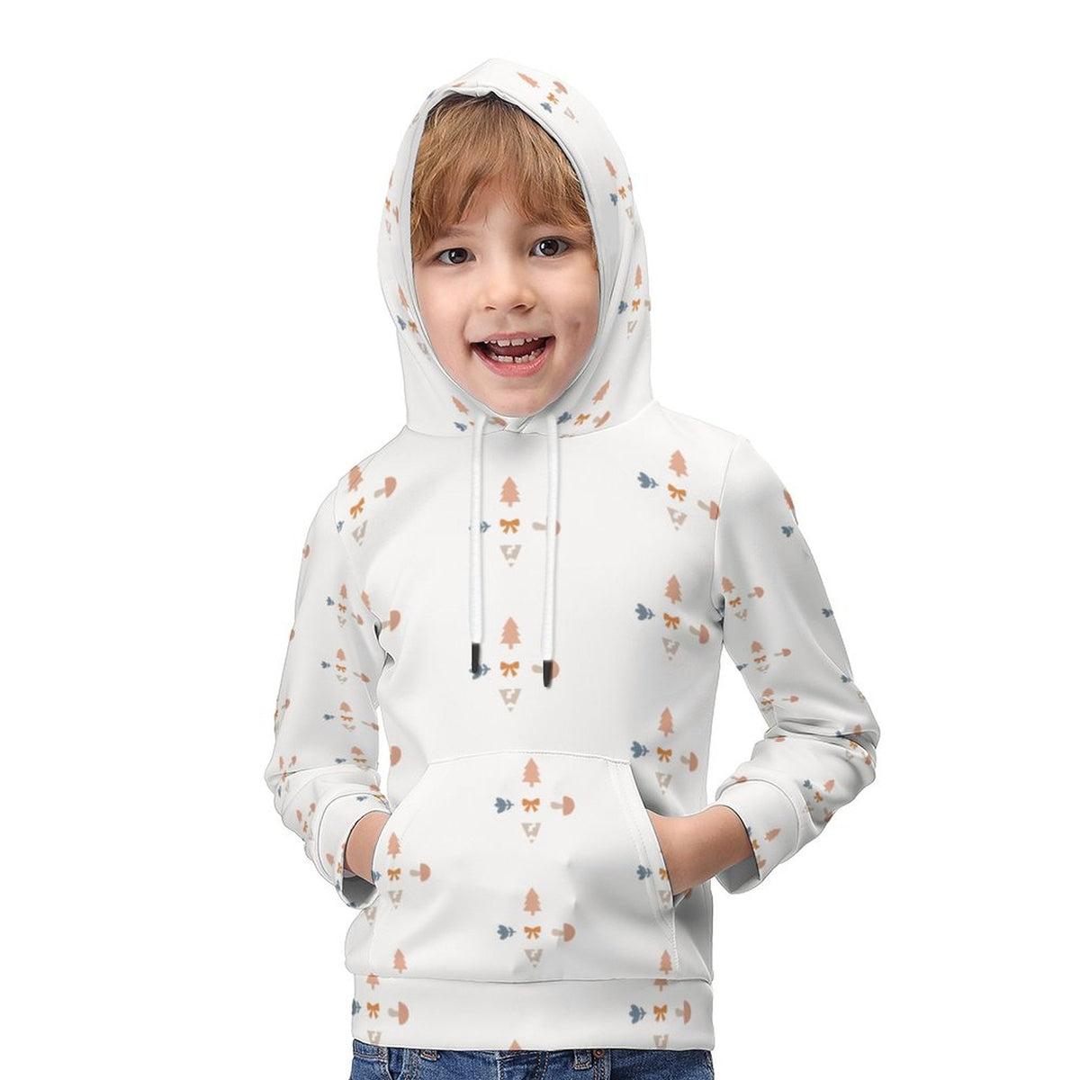 Kids' Geometric Print Pullover Hoodie