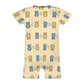Cute Baby Short Sleeve Bear Print Romper
