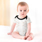 Cotton Baby Geometric Print Short Sleeve BoySuit
