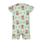 Cute Fox Print Short Sleeve Baby Bodysuit | 180gsm