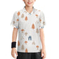 160GSM White Forest Pattern Kids' Soccer Jersey