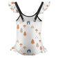 Girls' White Woodland Print Ruffle Leg Swimsuit