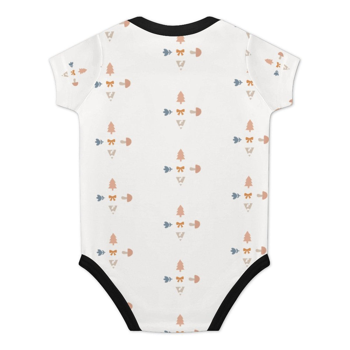 Baby Geometric Print Cotton Short Sleeve Onesie