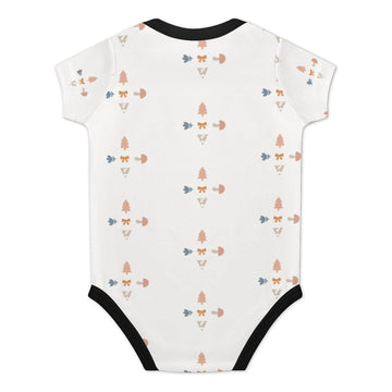 Baby Geometric Print Cotton Short Sleeve Onesie