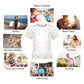 Cute Geometric Motif Short Sleeve Kids' Shirt