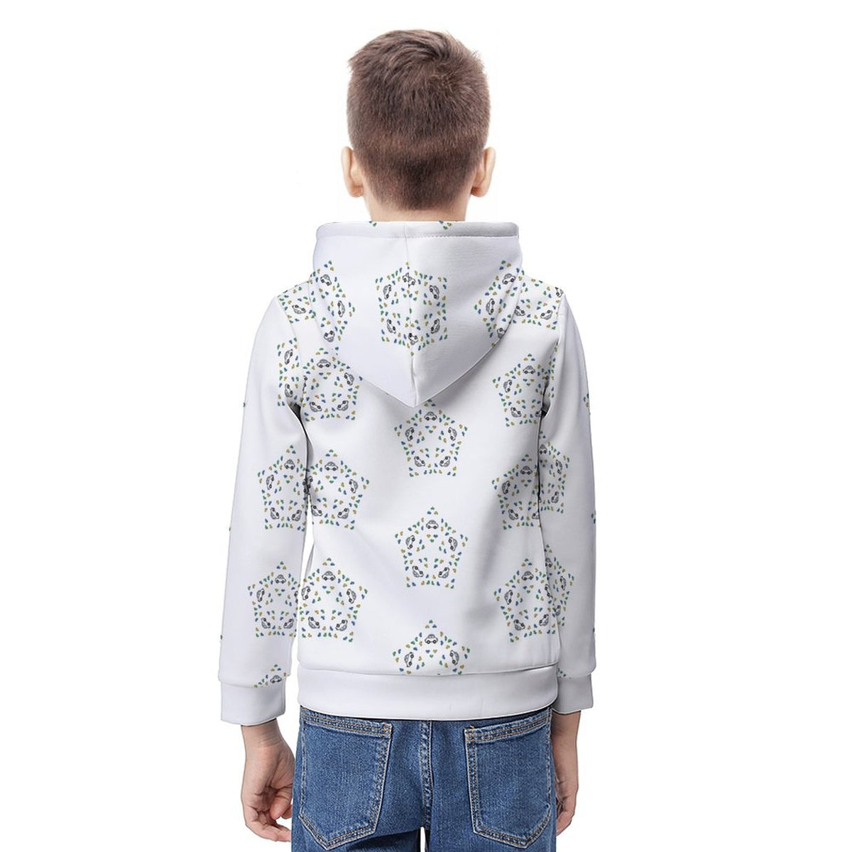 Kids' Geometric Star Lightweight Hoodie