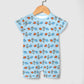 Outer Space Rocket Short Sleeve Baby Romper | 180gsm