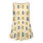 Cute Teddy Bear Girls Tank Dress | Custom All-Over Print