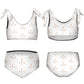 Girls' Geometric Print Tie-Shoulder 2-Piece Swimsuit