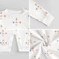 Infant Geometric Print Cotton Long Sleeve Bodysuit