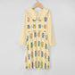 Cute Teddy Bear Girls Long Sleeve Dress | Peter Pan Collar