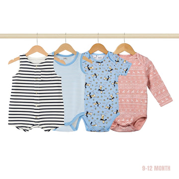 Blue Sailor Romper Set