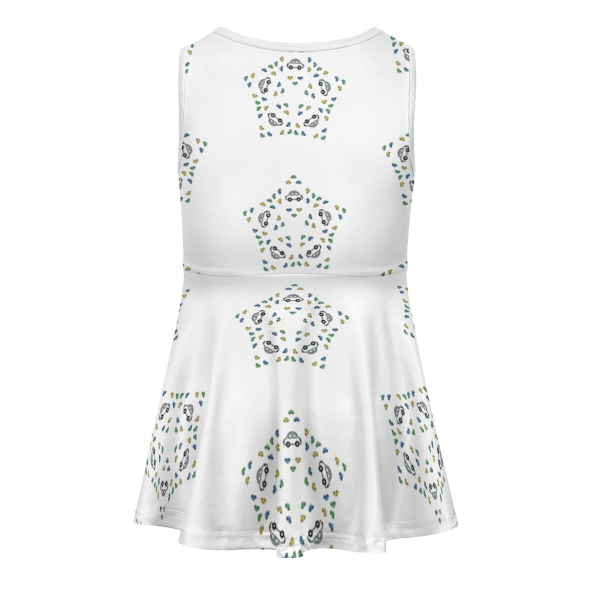 Girls' Geometric Star Sleeveless Tank Dress