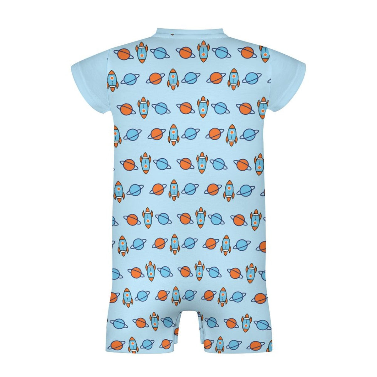 DTG Cotton Short Sleeve Baby Romper | All-Over Print