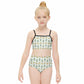 Cute Bunny & Moon Cami Bikini Set for Girls | AOP