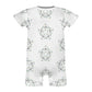 Baby Star Floral Print Short Sleeve Romper