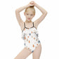 Cute Woodland Cabin Off-Shoulder Swimsuit for Girls