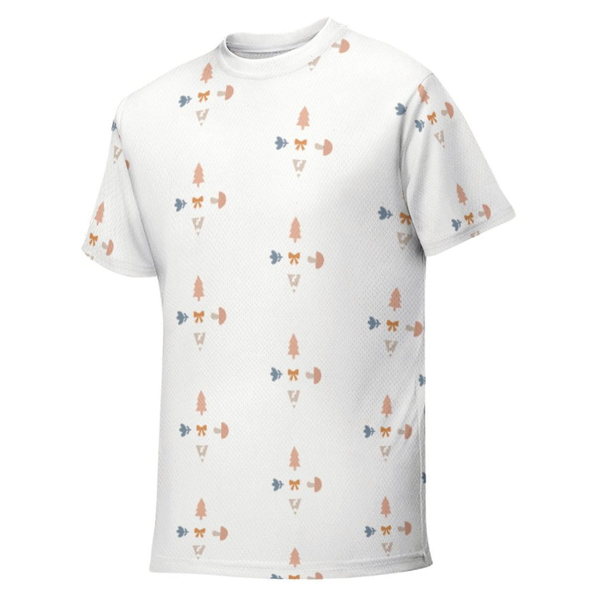 Teens' Geometric Print Short Sleeve T-Shirt