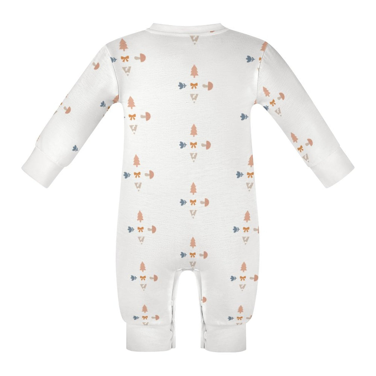 Infant Geometric Print Cotton Long Sleeve Bodysuit