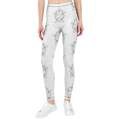 Girls' Geometric Star Yoga Leggings