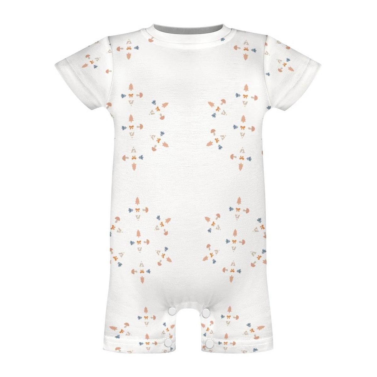 Cute Geometric Motif DTG Cotton Baby Bodysuit