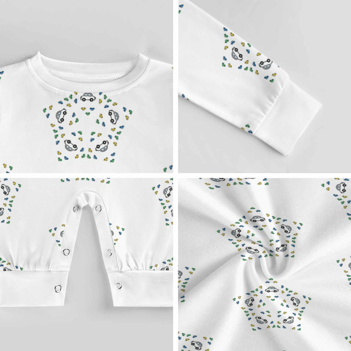 Baby Star Floral Lightweight Long Sleeve Romper