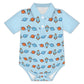 200gsm Baby Short Sleeve Polo Romper | All-Over Print