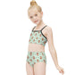 Cute Fox Print Cami Bikini Set for Girls | Custom AOP
