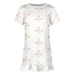 Girls' Geometric Print Ruffle Hem Short Sleeve Dress
