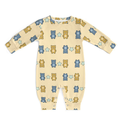 Baby Bear Print Long Sleeve Romper