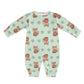 Cute Baby Fox Print Long Sleeve Romper Jumpsuit