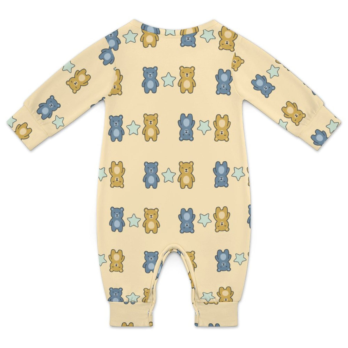 Baby Bear Print Long Sleeve Romper
