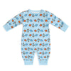 Outer Space Rocket Long Sleeve Baby Romper | 180gsm