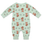 Cute Fox Print Long Sleeve Baby Romper | 180gsm